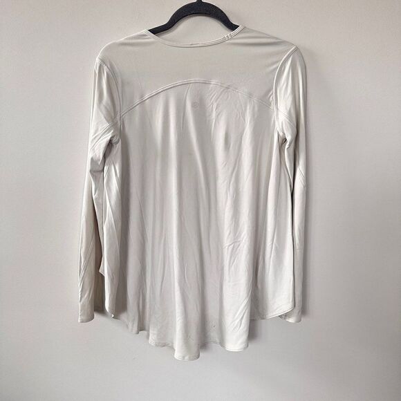 Lululemon Up for Down Time Long Sleeve  White Cream 2 - Picture 6 of 11